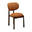 Chaise WOKE bouclé Potiron X2 | Dan-Form | Woodely
