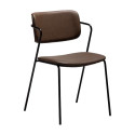 Chaise ZED simili cuir Marron X2 | Dan-Form | Woodely