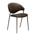 Chaise ZONE simili cuir Marron X2 | Dan-Form | Woodely
