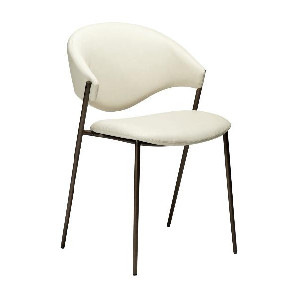 Chaise ZONE simili cuir Amande X2 | Dan-Form | Woodely