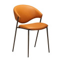Chaise ZONE simili cuir Potiron X2 | Dan-Form | Woodely