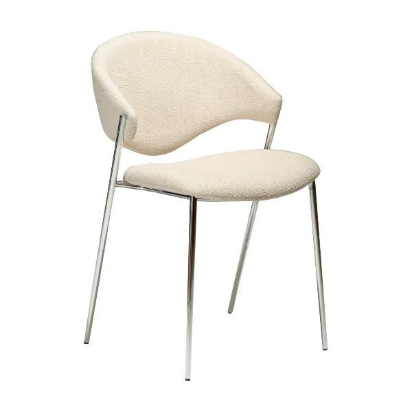 Chaise ZONE bouclé Beige X2 | Dan-Form | Woodely