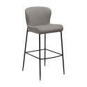 Tabouret de bar GLAM bouclé Taupe | Dan-Form | Woodely
