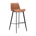 Tabouret de bar HYPE simili cuir Cognac | Dan-Form | Woodely