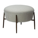 Repose-pieds ORBIT bouclé recyclé Gris colombe | Dan-Form | Woodely