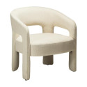 Fauteuil lounge SPLENDOR bouclé Beige | Dan-Form | Woodely