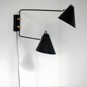 Club Double Black Wall Lamp - House Doctor