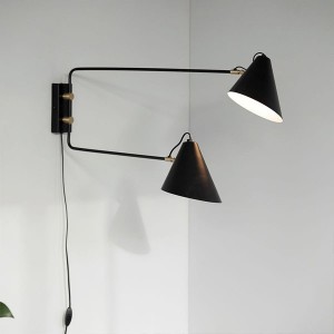 Club Double Black Wall Lamp - House Doctor