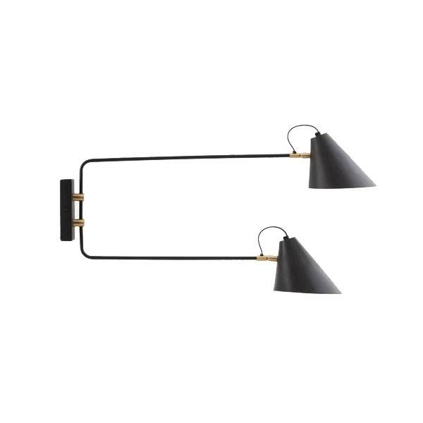 Applique noir et laiton House Doctor