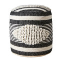 Pouf Minna Noir/ivoire | Affari of Sweden