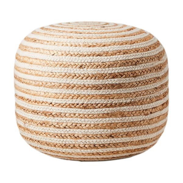 Pouf Juni Nature/ivoire | Affari of Sweden