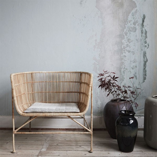 Chaise en rotin naturel by house doctor
