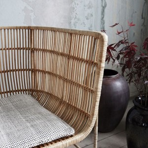 chaise en métal et rotin naturel par House doctor