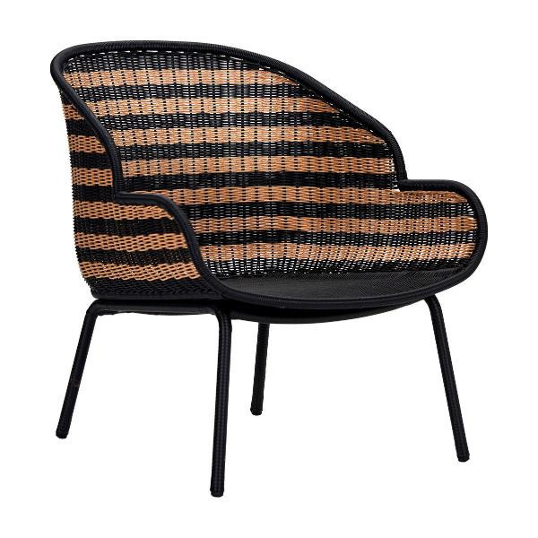 Lounge chair Hapur nature and black | House Doctor