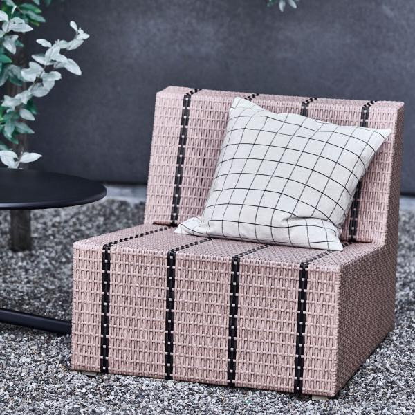 Lounge chair Jass nature and black | House Doctor
