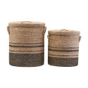 Laundry basket Laundry nature (set of 2) | House Doctor