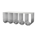 Banc Curved acier brossé | Kristina Dam