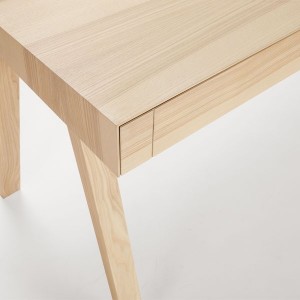 Bureau 4.9 bois naturel 2 tiroirs - EMKO