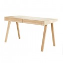 Desk 4.9 natural wood 2 drawers - EMKO