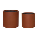 Cache-pots Desert rouge (lot de 2) | Hübsch