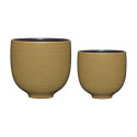 Cache-pots Yuka vert (lot de 2) | Hübsch