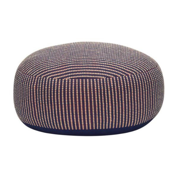 Pouf Mochi bleu/multicoloré | Hübsch