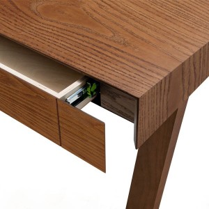 Bureau 4.9 bois foncé 2 tiroirs - EMKO