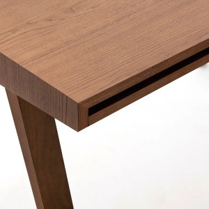 Bureau 4.9 bois foncé 2 tiroirs - EMKO