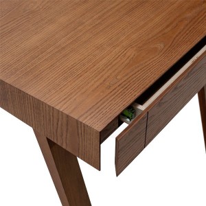 Bureau 4.9 bois foncé 2 tiroirs - EMKO
