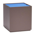 Side table with storage Vault brown/blue | Hübsch