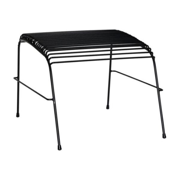 Footstool String black | Hübsch