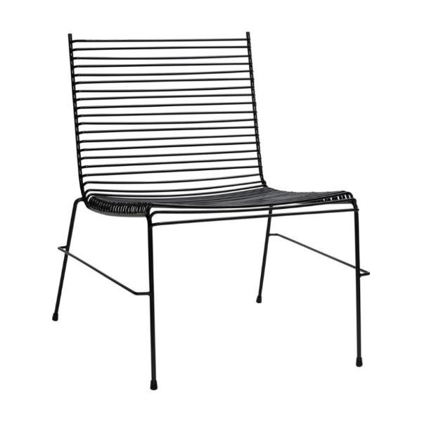 Lounge chair String black | Hübsch
