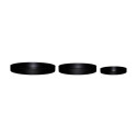 Soucoupes Embrace noir (lot de 3) | Hübsch