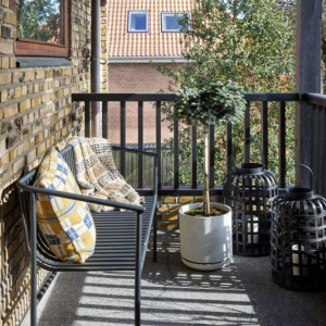 Banc Villa noir | Hübsch