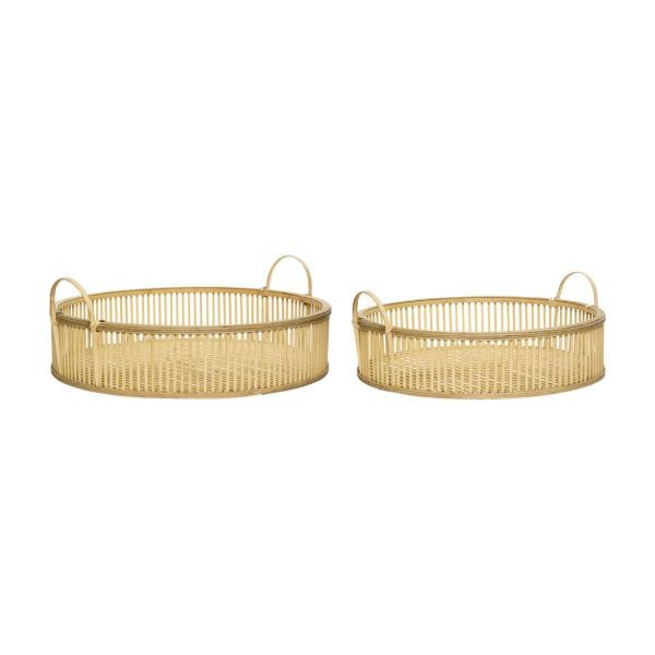 Plateaux Fawn naturel (lot de 2) | Hübsch