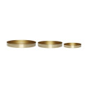 Saucers Embrace brass (set of 3) | Hübsch