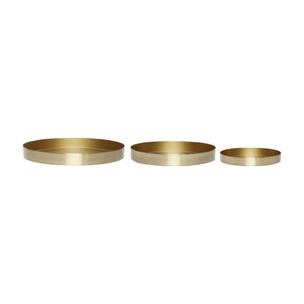 Soucoupes Embrace laiton (lot de 3) | Hübsch
