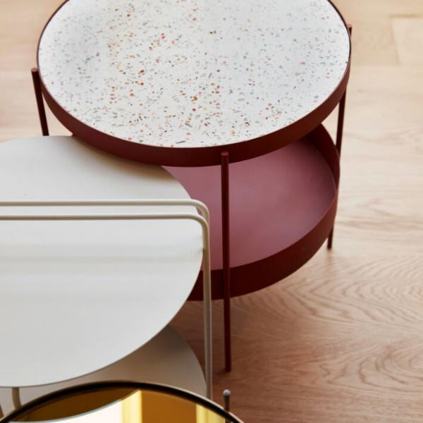Table d'appoint Carry gris clair | Hübsch