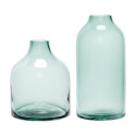 Vases Modest vert (lot de 2) | Hübsch