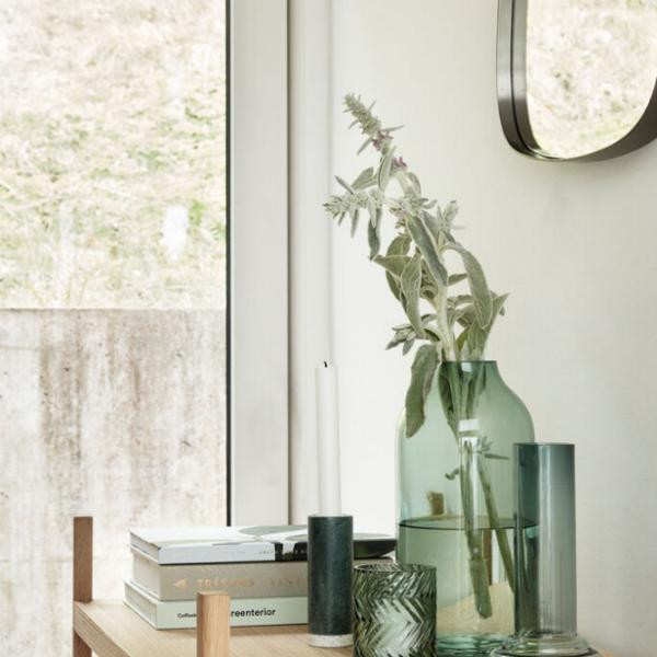Vases Modest vert (lot de 2) | Hübsch