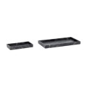 Plateaux Grand noir (lot de 2) | Hübsch