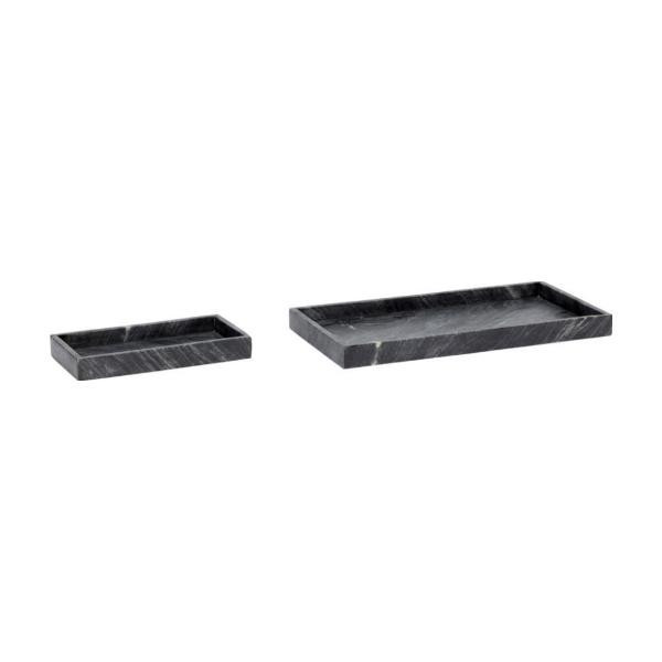 Plateaux Grand noir (lot de 2) | Hübsch