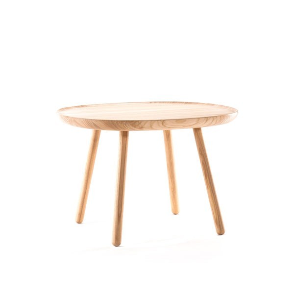 Table d'appoint Naïve carrée D640 frêne naturel  by EMKO