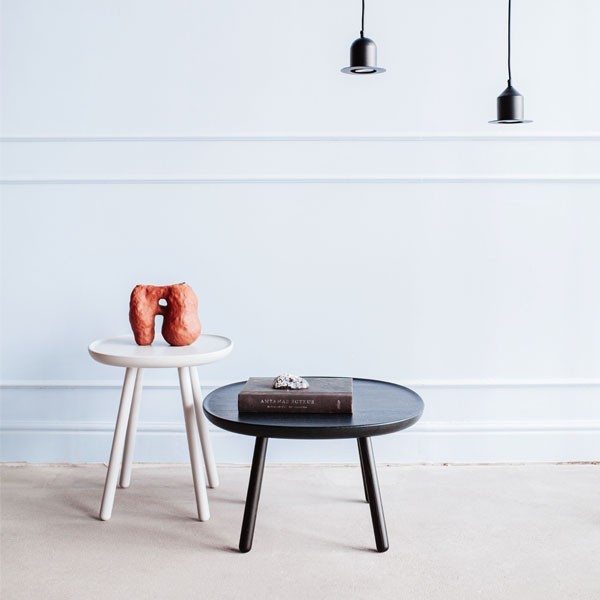 Table basse Naïve carrée D640 frêne Noir - EMKO