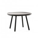 Naïve square coffee table D640 black ash - EMKO
