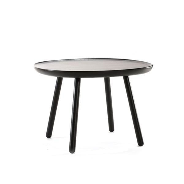 Naïve square coffee table D640 black ash - EMKO