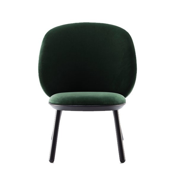Naïve Low Armchair Green Velvet Ash - EMKO