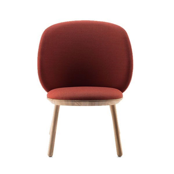 Naïve Low Armchair Cognac Wool Ash - EMKO