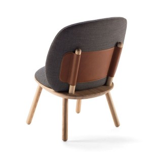 Fauteuil Naïve Low Frêne laine gris - EMKO