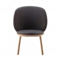 Fauteuil Naïve Low Frêne laine gris by EMKO